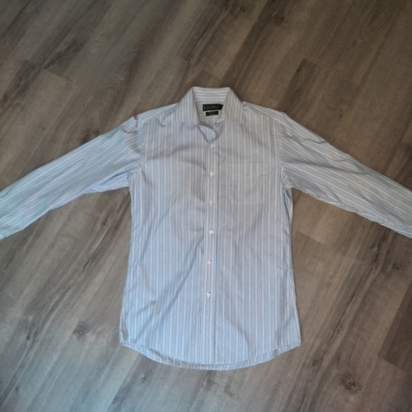 Lauren Ralph Lauren Striped Button Up Dress Shirt - Picture 1 of 5